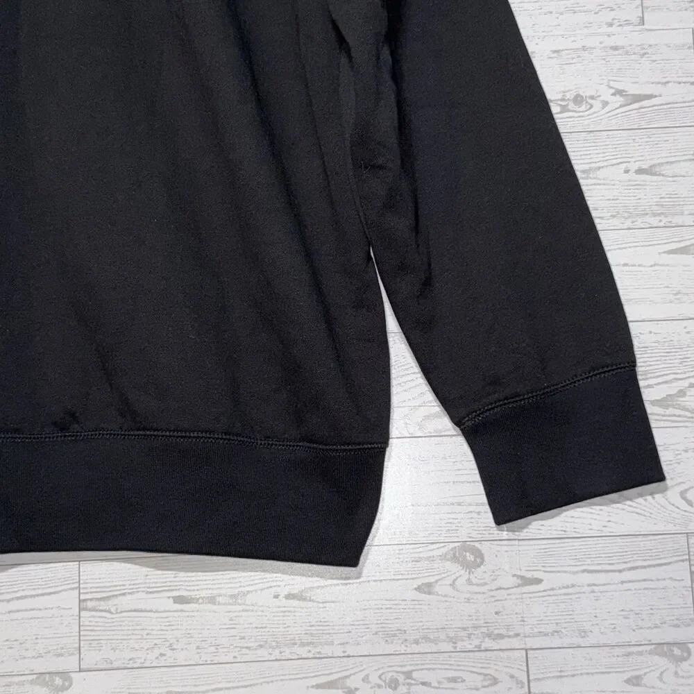 Nautica 1/4 Zip Pull Over Sweater True Black Long Sleeve Flip Collar Mens XL NWT